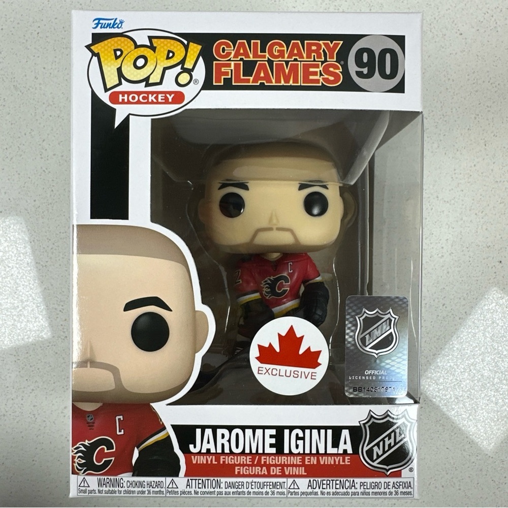 Funko Pop! Jarome Iginla #90 Calgary Flames Canadian Exclusive NHL Figure